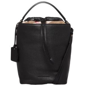 NWT Burberry leather and signature Bucket Bag. Price is FIRM.